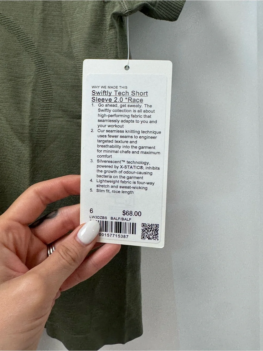 lululemon athletica Short Sleeve Tee in Olive Green